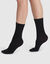 Chaussettes mi-hautes femme thermo isolantes (noir)