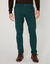 Pantalon chino &eacute;lastiqu&eacute; c&ocirc;t&eacute;s (vert fonc&eacute;)