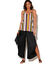 Pantalon large, bas fendus (noir)