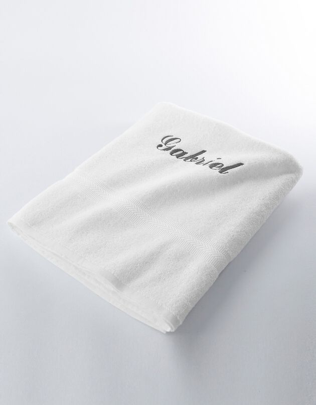 Serviette éponge personnalisable confort moelleux (blanc) Serviette éponge personnalisable confort moelleux (blanc)