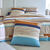 Linge de lit Liam imprimé géométrique - en coton (beige)