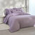 Linge de lit uni percale (parme grisé)