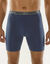Boxer long imprimé côté coupe short - lot de 2 (noir + bleu)