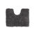 Tapis de bain uni moelleux microfibre (gris anthracite)