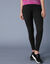 Legging uni maille taille &eacute;lastiqu&eacute;e (noir)