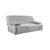 Housse clic-clac standard coton bachette uni (gris perle)