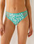 Culotte midi dentelle coton uni et imprimé fleurs Tropea - lot de 4 (aqua)