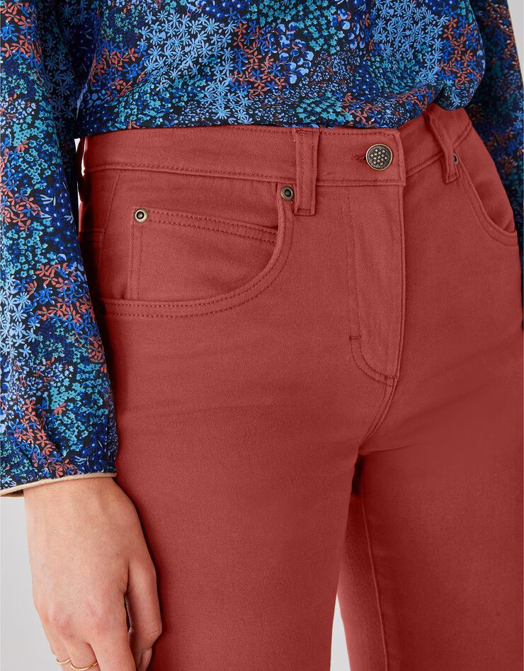 Pantalon sculptant coupe 5 poches (tomette)