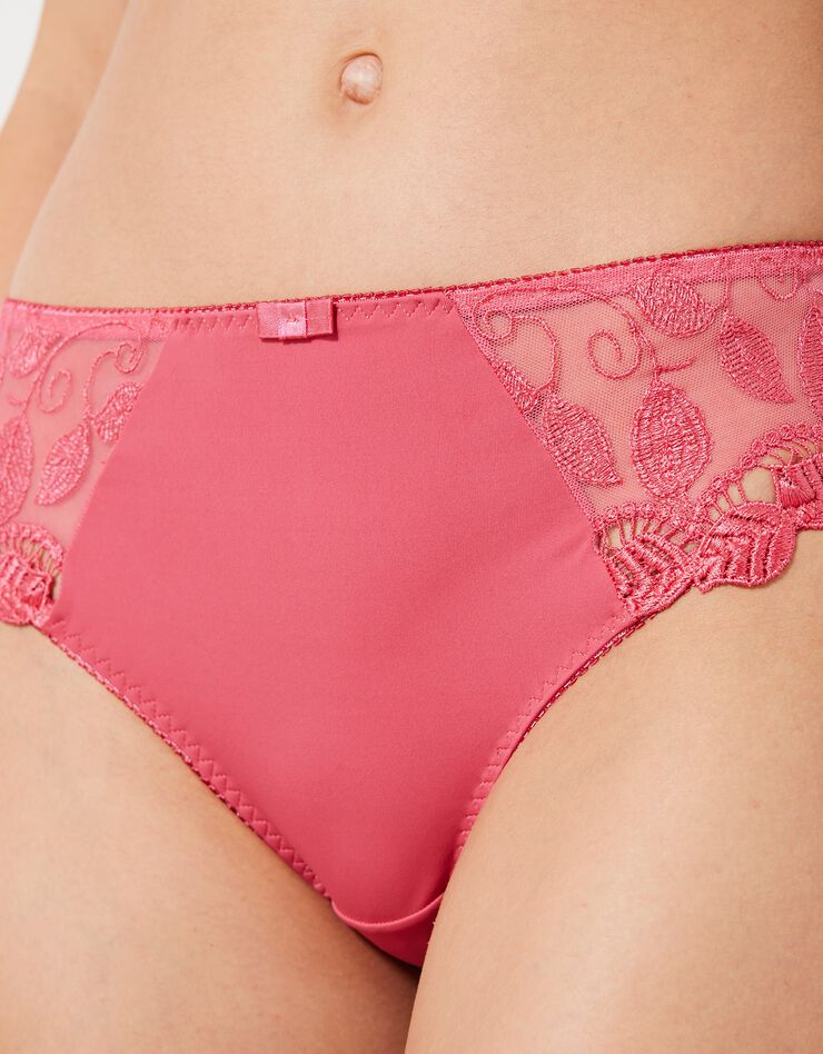 Culotte microfibre et guipure Rima - lot de 2 (rose)