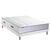 Matelas mousse &agrave; m&eacute;moire de forme + 672 ressorts ensach&eacute;s luxe ferme 28 cm - 7 zones (blanc)