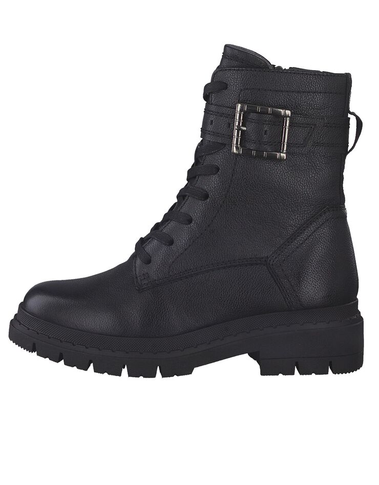 Boots mi-hautes cuir - largeur confort (noir) Boots mi-hautes cuir - largeur confort (noir)