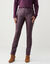 Pantalon droit enduit (bordeaux)