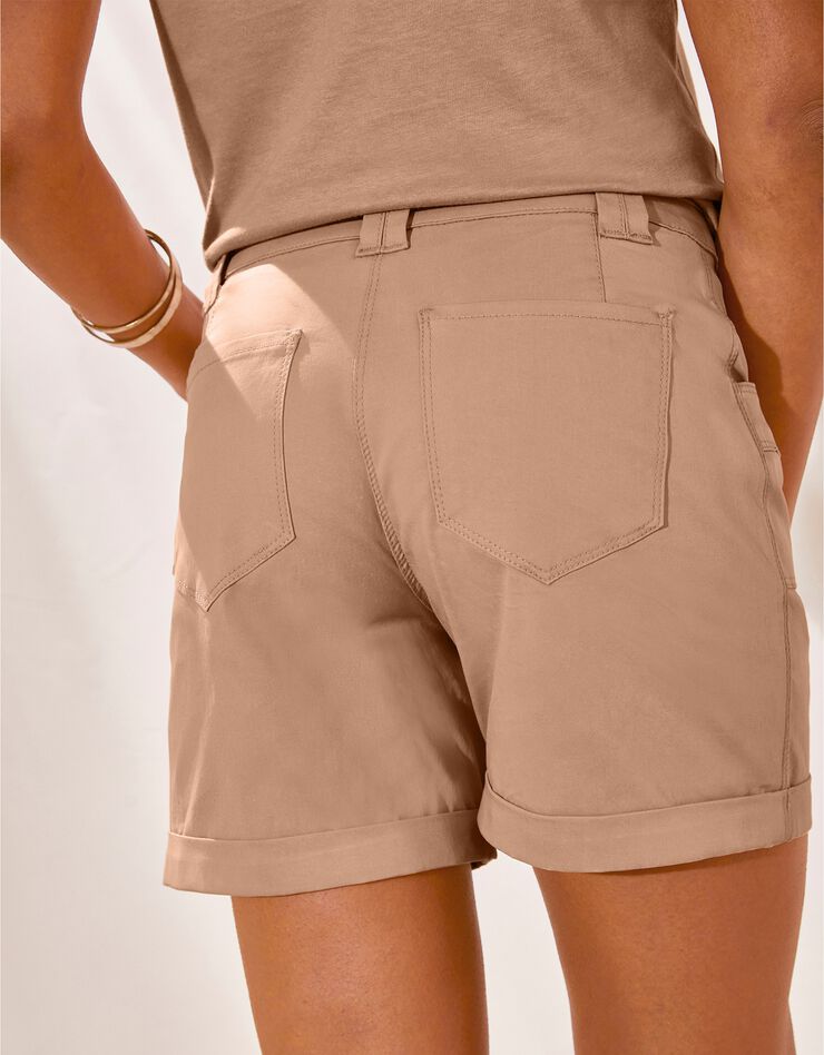 Short revers stretch (noisette) Short revers stretch (noisette)