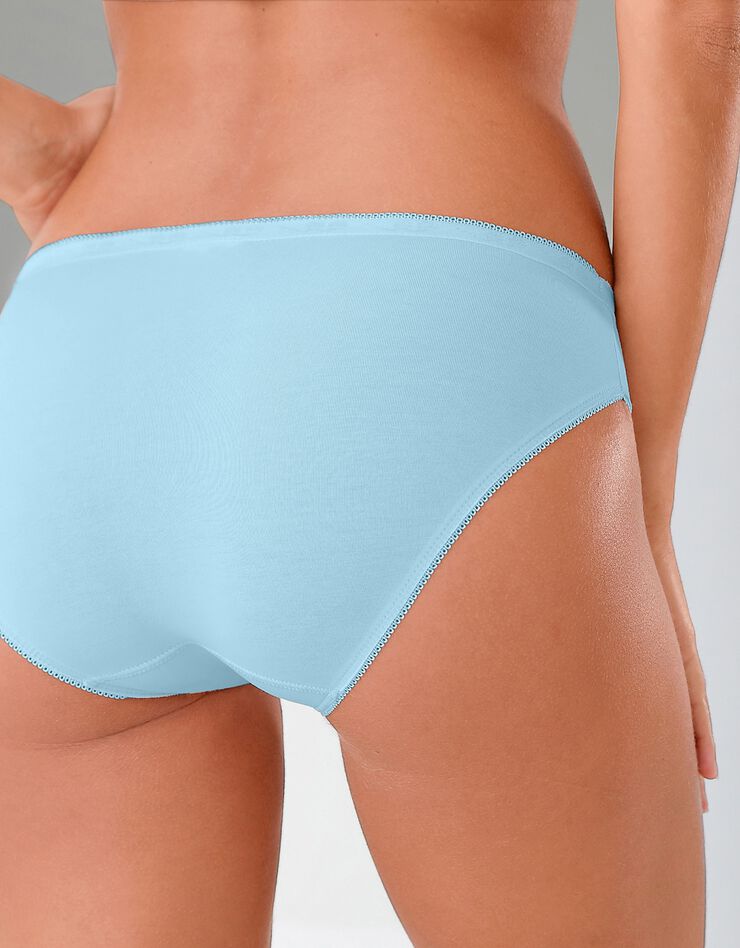 Culotte midi basique - lot de 3 (ciel + corail + lavande) Culotte midi basique - lot de 3 (ciel + corail + lavande)
