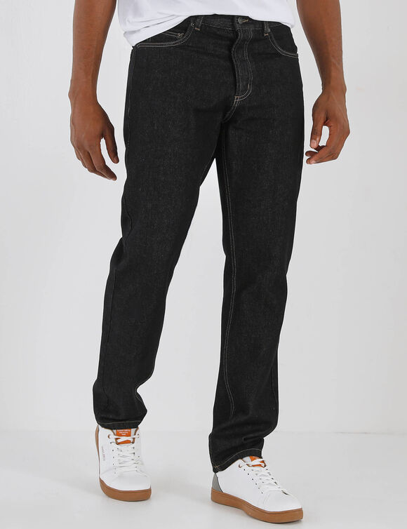 Jean droit basique 100% coton - L32 (black)