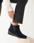 Boots compens&eacute;es cuir souple certifi&eacute; LWG (bleu gris&eacute;)
