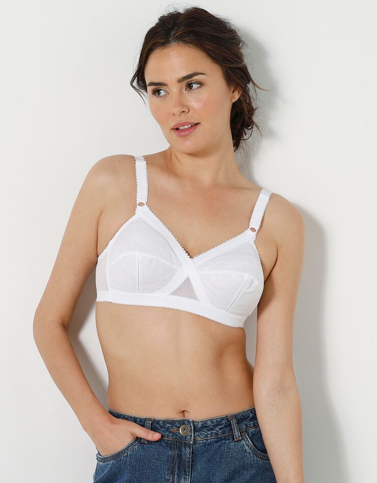 Soutien-gorge Coeur Croisé - sans armatures (blanc)
