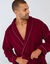Robe de chambre maille polaire (bordeaux)