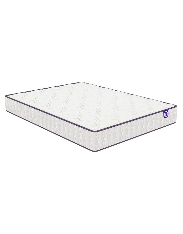 Matelas 560 ressorts Mérinos 24 cm confort ferme (blanc)