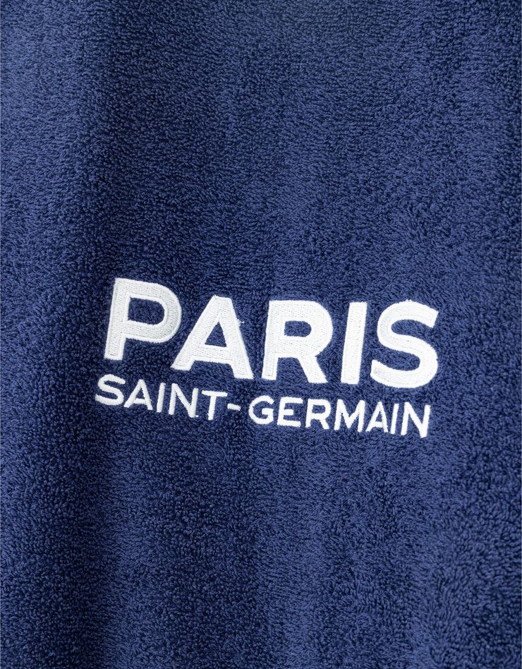 Peignoir de bain adulte col kimono PSG® personnalisable éponge (bleu)