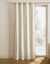 Rideau uni coton textur&eacute; (ivoire)