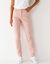 Pantalon fusel&eacute; couleur (rose poudr&eacute;)