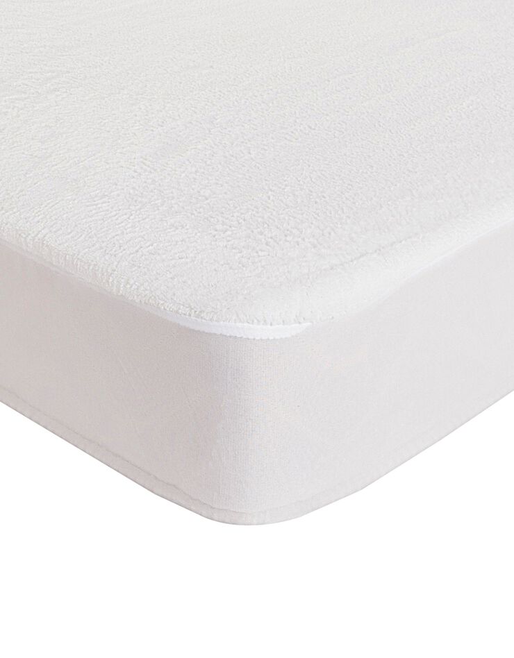 Protège matelas microfibre imperméable forme housse (blanc)