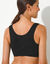 Soutien-gorge  grand maintien coton stretch ouvert devant - sans armatures  (noir)