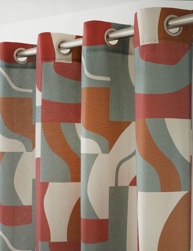 Lot de 2 Rideaux Occultants à Double Couche Étoile Rideaux Décoration Salon pour Chambre D'enfant - 100x250 cm - Beige - Maison