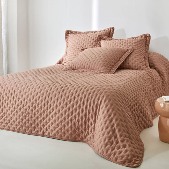 Couvre-lit matelass&eacute; - microfibre (praline)