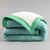 Couverture bicolore pure laine 800 g/m&sup2; (vert jade)