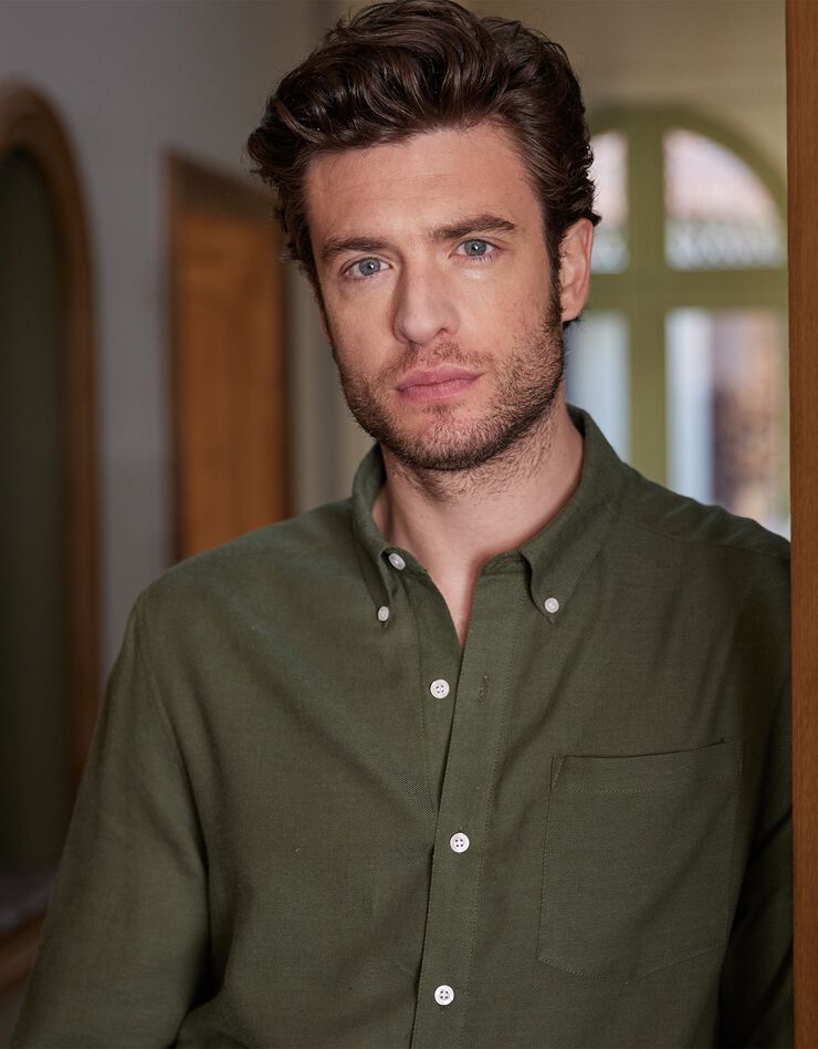 Chemise en flanelle légère (vert) Chemise en flanelle légère (vert)