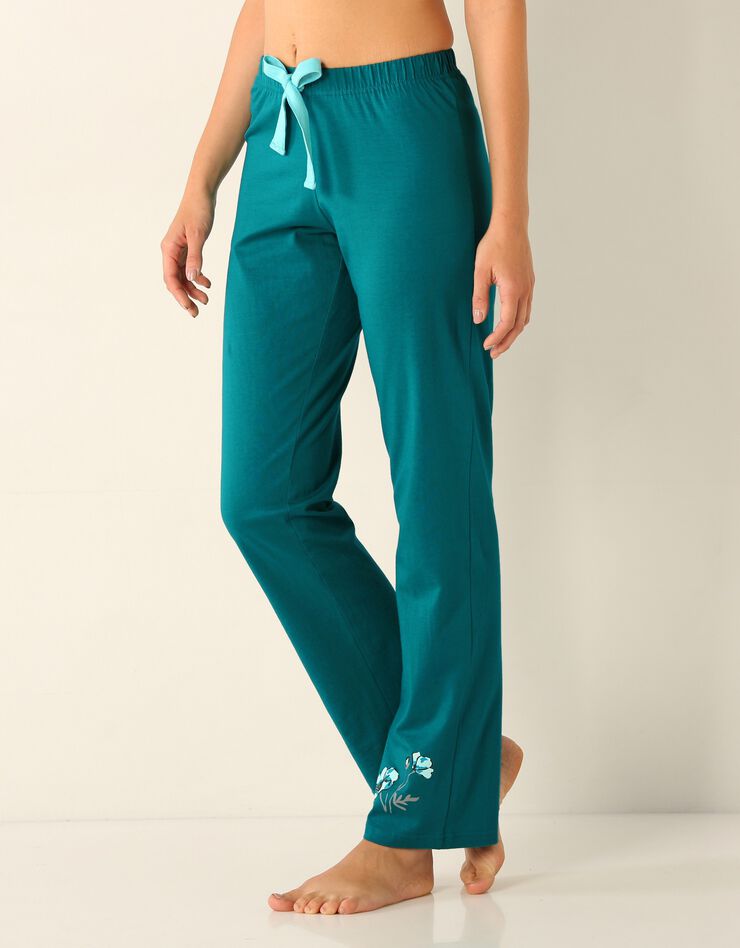 Pantalon pyjama jersey (vert)