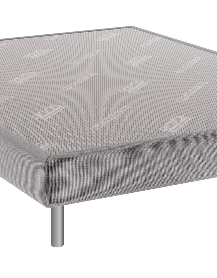 Sommier tapissier lattes fixes Dunlopillo® (gris perle)