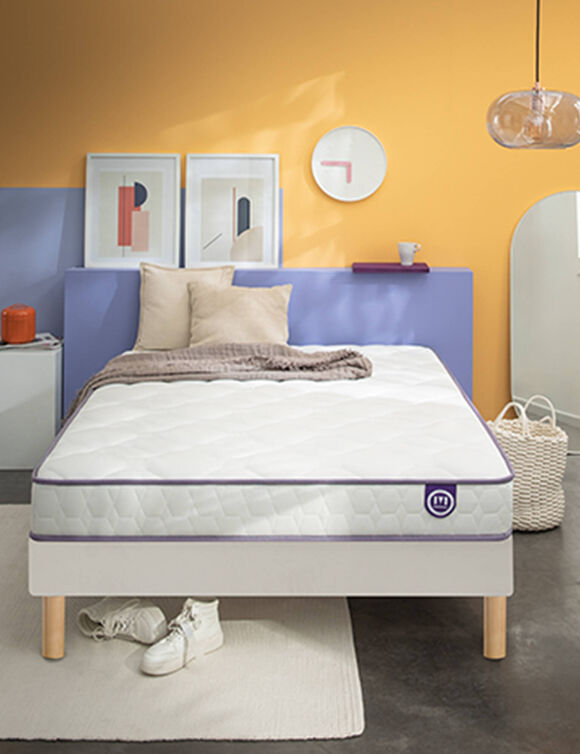 Matelas latex Mérinos confort ferme H19 cm (blanc)