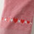 Serviettes de bain brod&eacute;es coeurs &eacute;ponge bouclette - confort moelleux 420 g/m&sup2; (vieux rose)