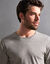 T-shirt sous-vêtement homme col rond manches longues chaleur douce - lot de 2 (gris chiné)