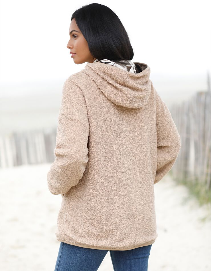 Parka bouclette métallisée réversible (naturel / doré) Parka bouclette métallisée réversible (naturel / doré)