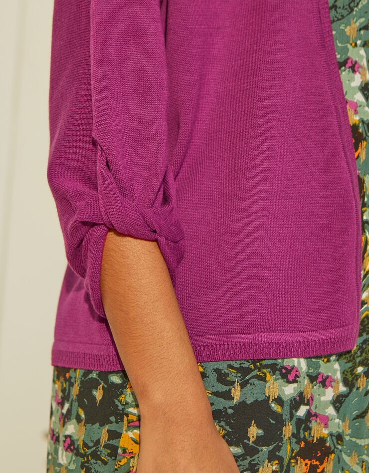 Gilet manches 3/4 (prune) Gilet manches 3/4 (prune)