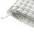 Galette de chaise carrée rayée à franges - lot de 2 (gris perle)