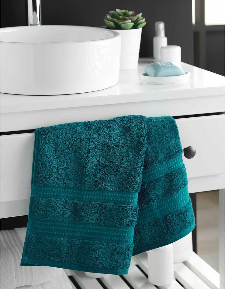 Éponge coton - haute qualité 600g/m2 (bleu paon) Éponge coton - haute qualité 600g/m2 (bleu paon)