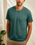 T-shirt col rond manches courtes - lot de 3 (ch azur + tilleul + vert)