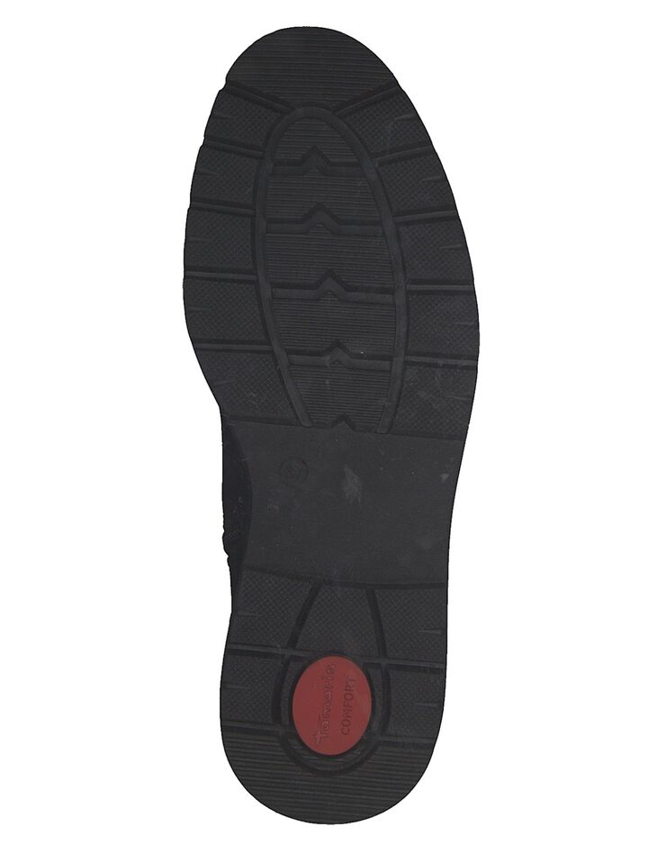 Boots mi-hautes cuir - largeur confort (noir)