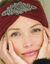 Headband en maille avec bijou (bordeaux)