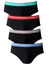 Slip uni ceinture ray&eacute;e - lot de 4 (noir)