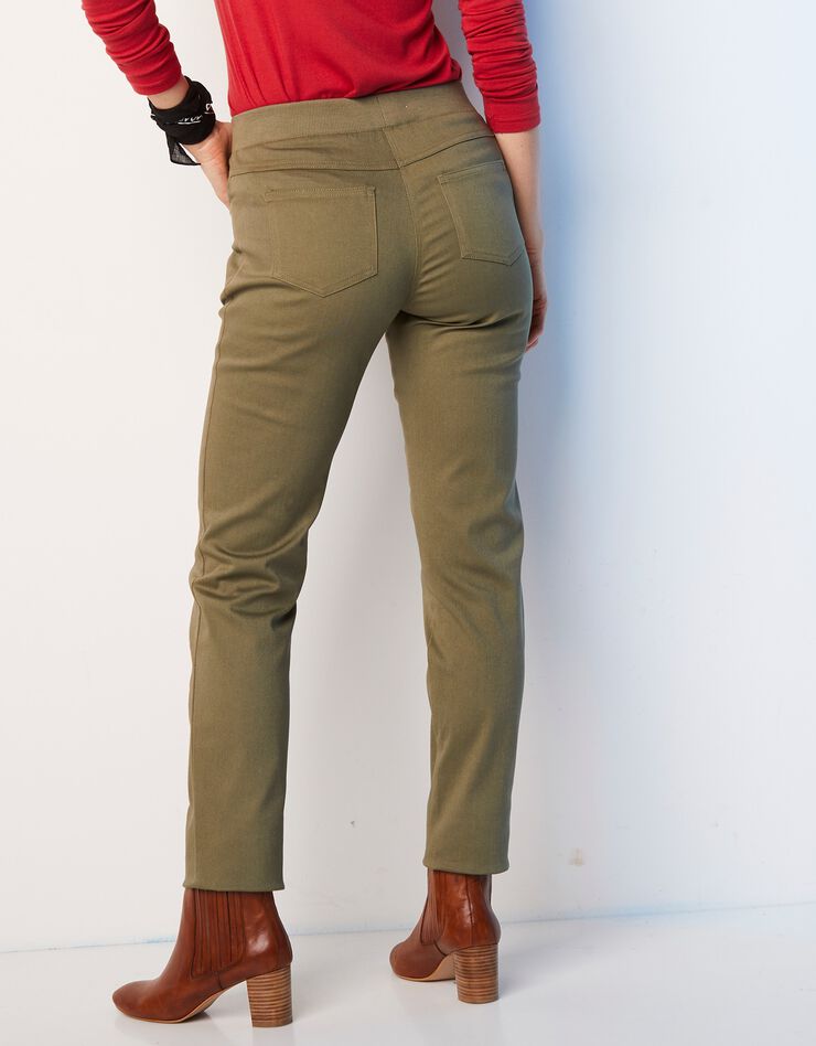 Pantalon coupe "boyfriend" ultra confort (kaki) Pantalon coupe "boyfriend" ultra confort (kaki)