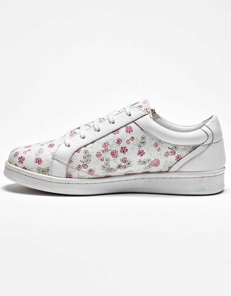 Tennis zippées en cuir perforé (multicolore) Tennis zippées en cuir perforé (multicolore)