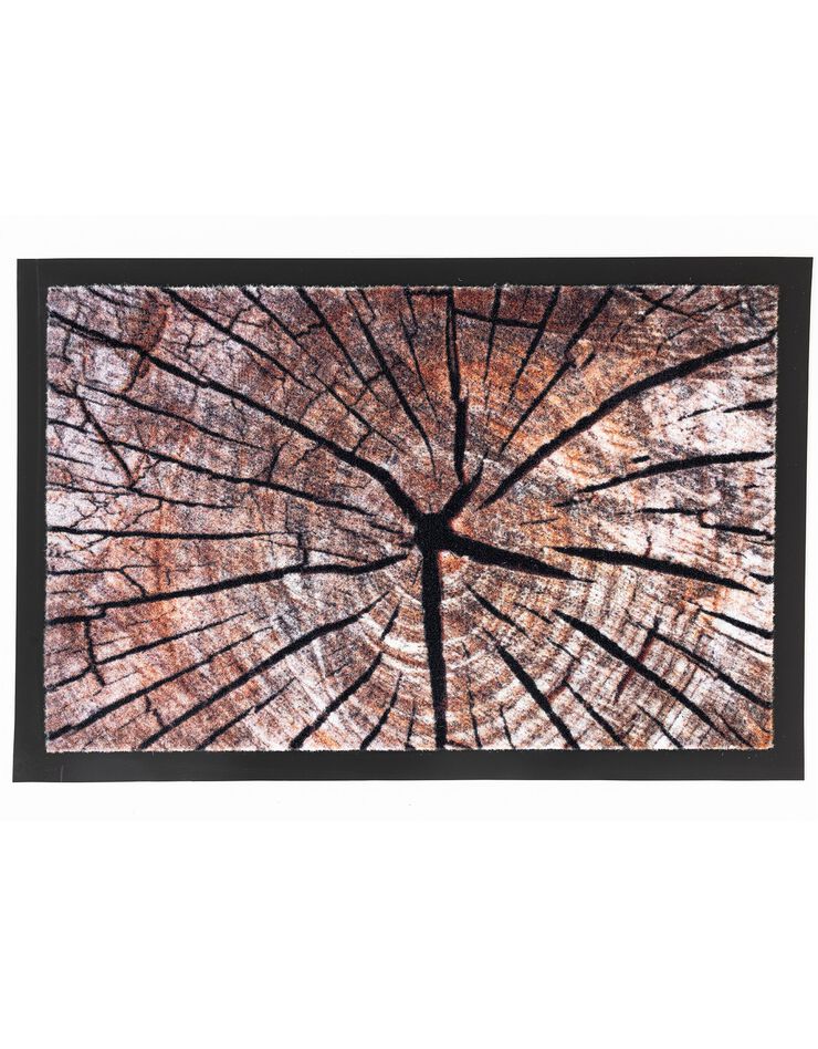 Tapis anti-poussière rondin de bois (imprimé)