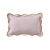 Coussin vichy feston contrastant (parme)