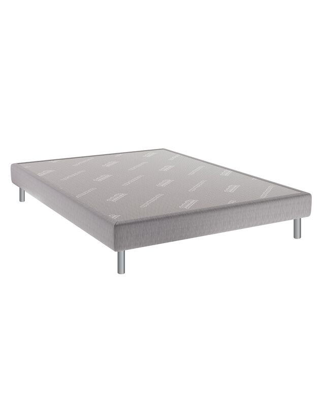 Sommier tapissier lattes fixes Dunlopillo® (gris perle)